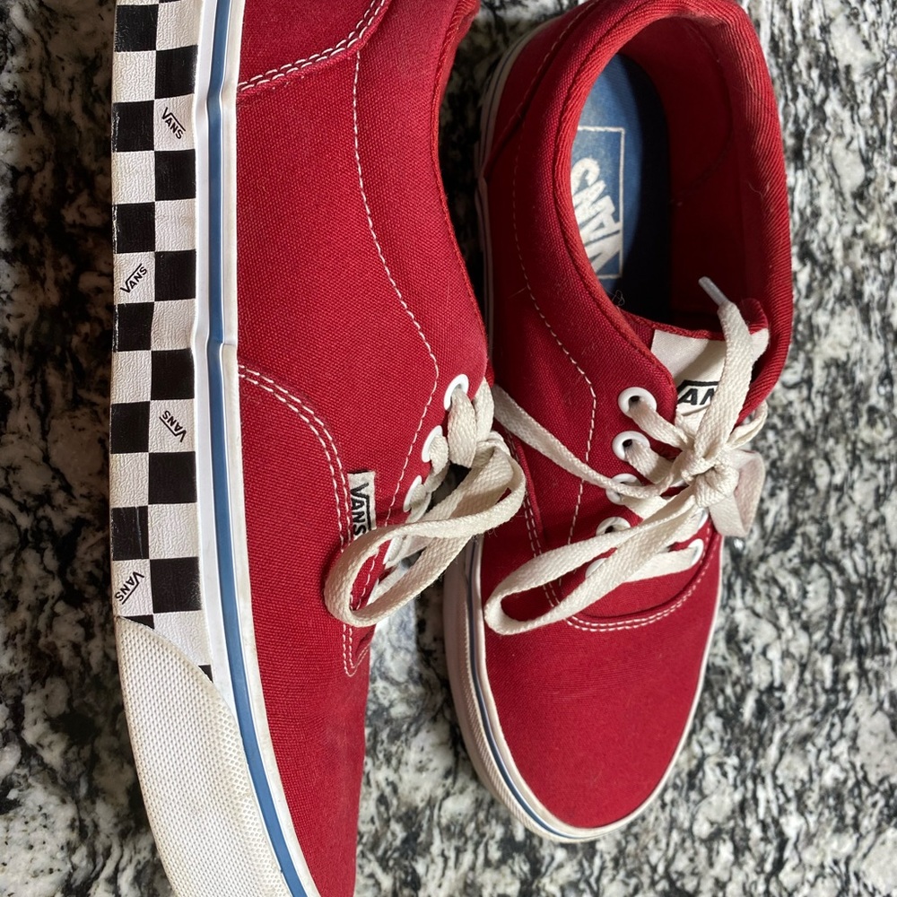 Red Vans woman’s size 8.5